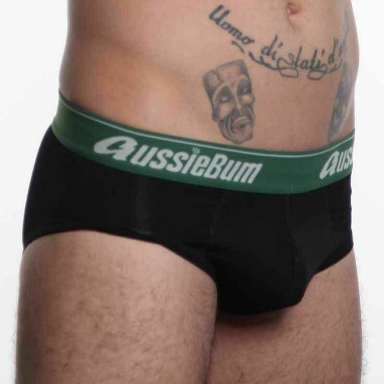 Мужские трусы брифы Aussiebum Cotton Soft Brief Mountain Black AB00278