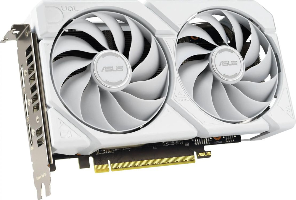 Видеокарта ASUS AMD  Radeon RX 9060XT DUAL-RX9060XT-16G-WHITE 16ГБ Dual, GDDR6, Ret