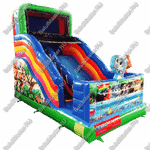 Надувная горка "Звери на пляже" 6*3.5*5 м