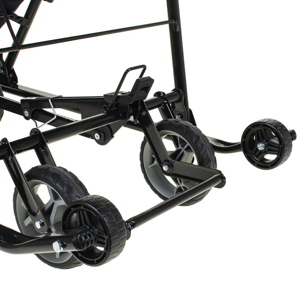 Санки-коляска "Наши Детки 3-1К" синий со звездочками