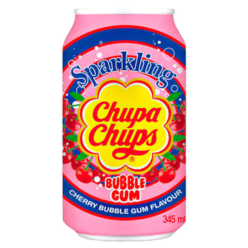 Газированный напиток Chupa Chups Bubble Gum со вкусом бабл-гам, 345 мл (Корея)