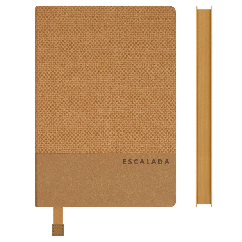 Ежедневник недатированный ESCALADA, А5, 160 л., арт. 70657/ 15 ПИКЕ МАКРО КОРИЧНЕВЫЙ (кожзам: 146x211 мм, мягкий переплёт, запаянный край, материал обложки: искусственная кожа "Виннер", искусственная кожа "Пике макро"; способ крепления блока: ниткошв