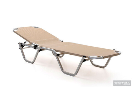 Шезлонг Biotza Dias алюминиевый, бежевый
