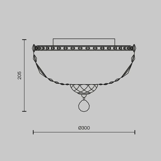 Потолочный светильник Maytoni DIA100-CL-03-G