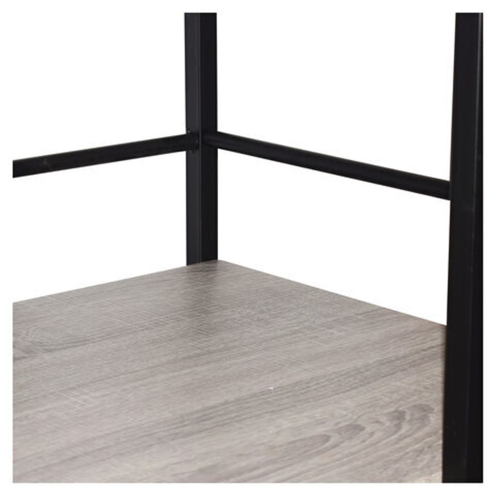 Стол на металлокаркасе BRABIX "LOFT CD-005", 1200х520х1200 мм, 3 полки, цвет дуб антик, 641222