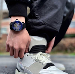 Часы наручные механические ANGIE PRESENT WATCH, тонированное сапфировое стекло, цвет черный
