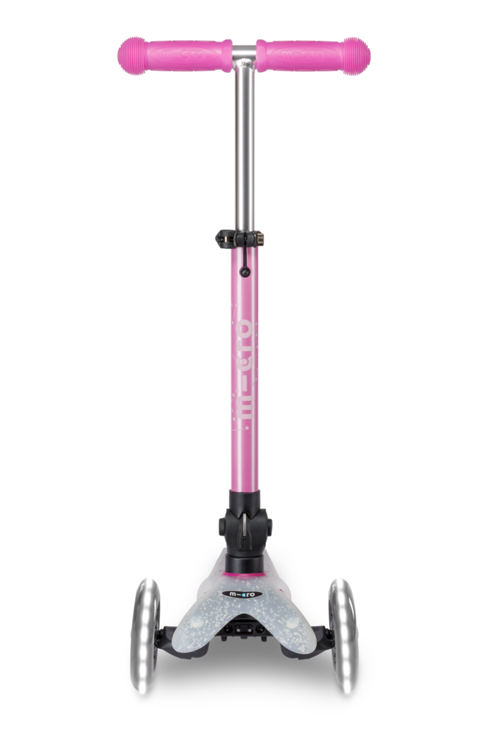 Самокат Mini Micro Deluxe Orion LED складной, розовый