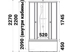 Душевая кабина Triton Вирго 90x90