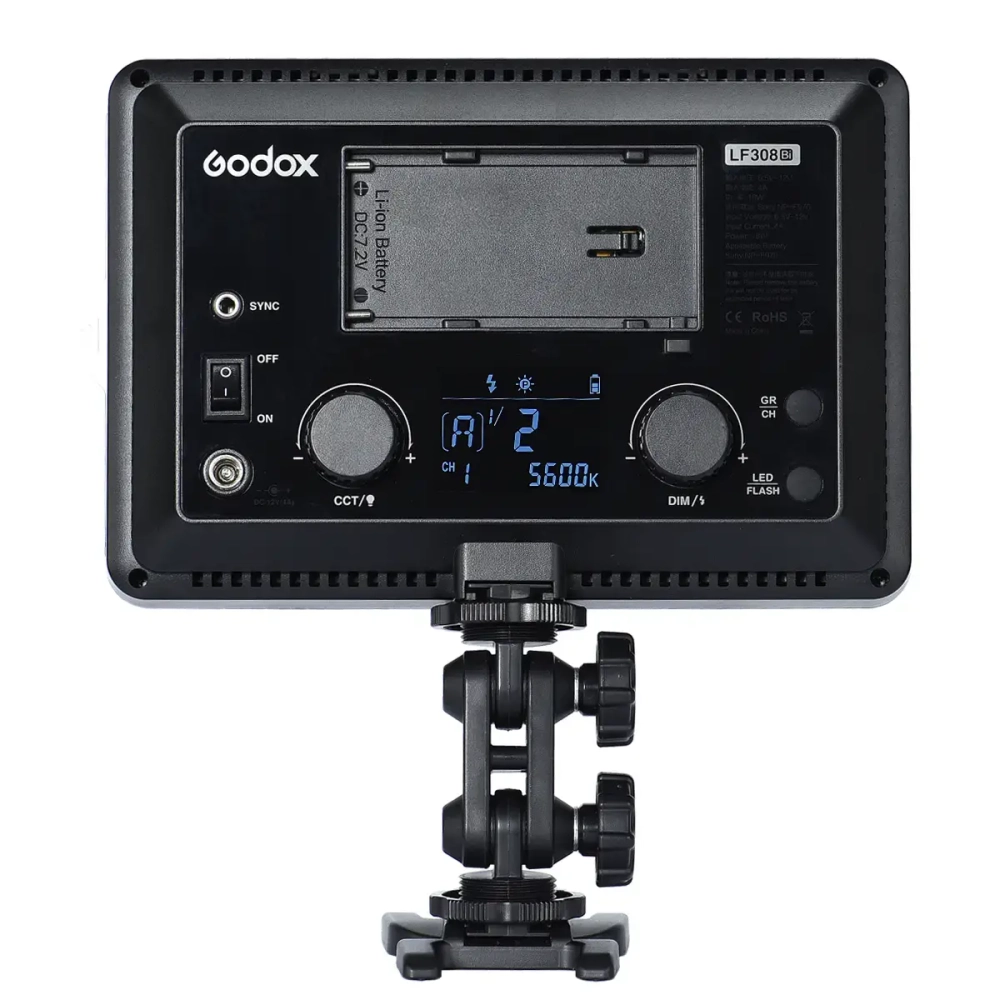 Осветитель светодиодный с функцией вспышки Godox LF308BI накамерный