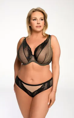 Трусы-бразилиана Black Swan Czarny-bezowy