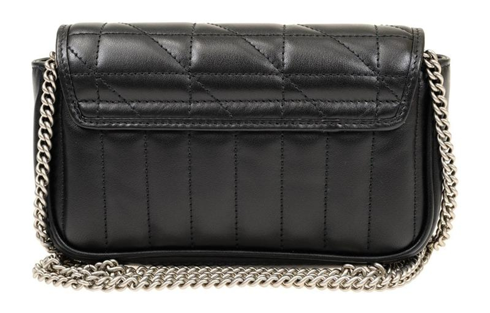 GUCCI GG Marmont Quilted Leather Shoulder Bag, Crossbody Bag Extra Mini Women"s Black