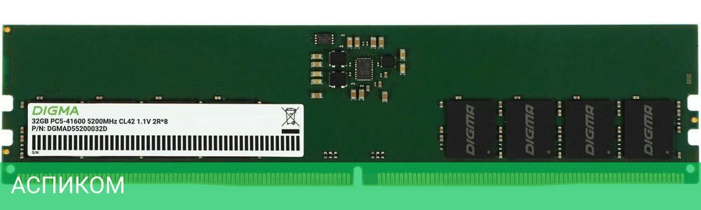 Оперативная память Digma 32GB DDR5 (DGMAD55200032D)