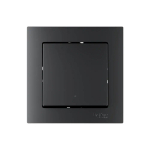 ATLASDESIGN SMART 1-кл. ВЫКЛЮЧАТЕЛЬ с подсв., Zigbee, сх.1, L+N, 10А, мех., КАРБОН