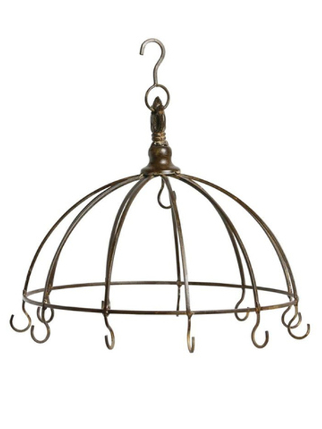 Подвес декоративный "Корона" коричневый большой 32х31,5см