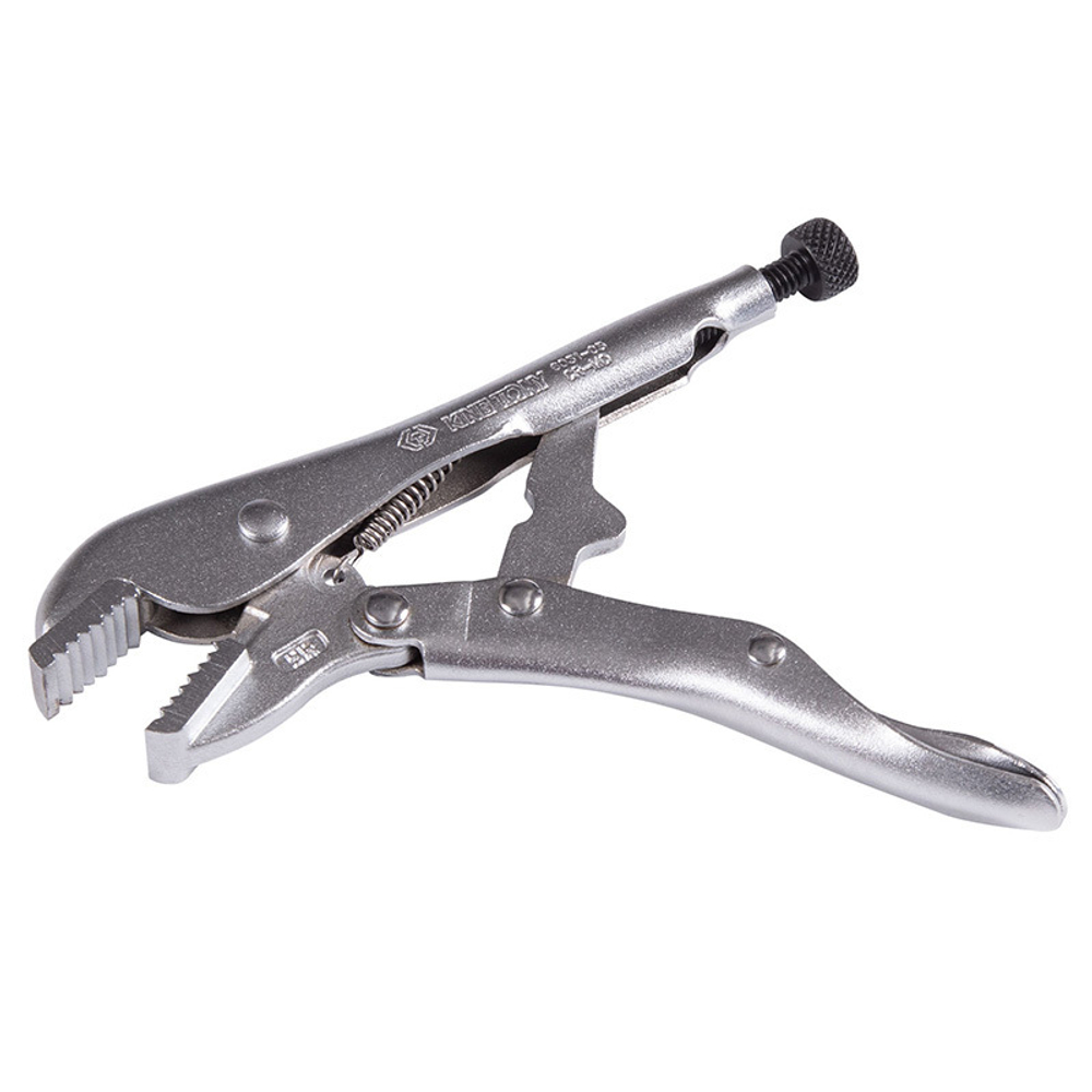 KING TONY (6031-05R) Зажим с фиксатором 140 мм, с прямыми губками