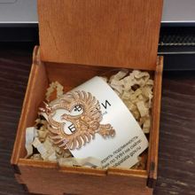 Подвеска Феникс из серебра с позолотой