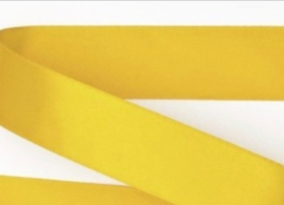 Лента атласная, ш. 5 см, тёмно-жёлтый