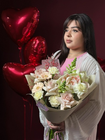 Сборный букет «Нежность в лепестках»