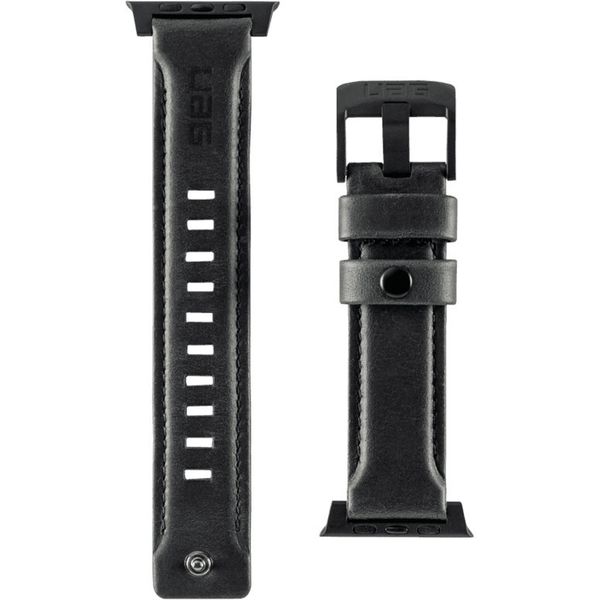 Ремень кожаный UAG для Apple Watch 44/42 черный (Black)