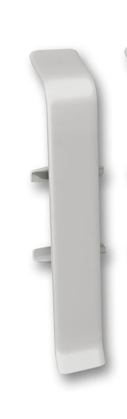 Соединитель для плинтуса 70мм "Деконика", 002 Светло-серый