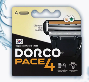 ДЛЯ БРИТЬЯ DORCO ЗАПАСКА PACE4-FRA1040 4ШТ