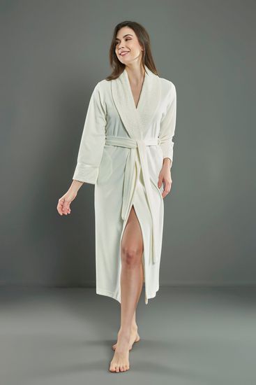 0511 Халат женский велюровый Nusa Niki Kadife с воротником