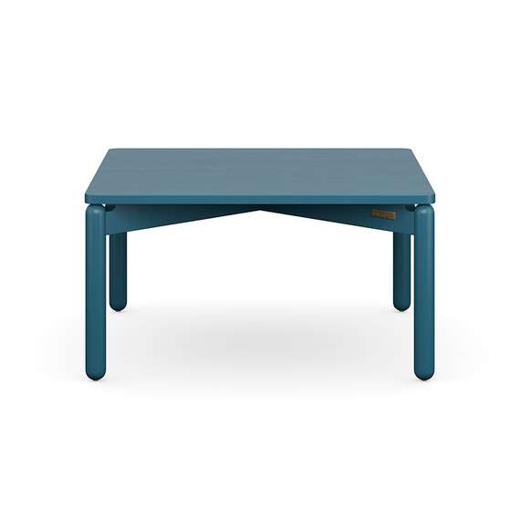 Столик кофейный Saga, 75х75 см, сине-зеленый