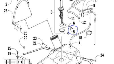 Фильтр топливный Arctic Cat 0470-475
