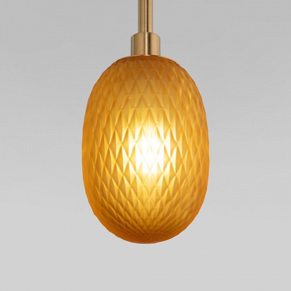 Подвесная люстра Eurosvet Pineapple 50266 дымчатый/прозрачный/янтарный