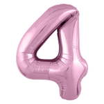 Шар фольгированный Цифра 4 101 см (Розовый)