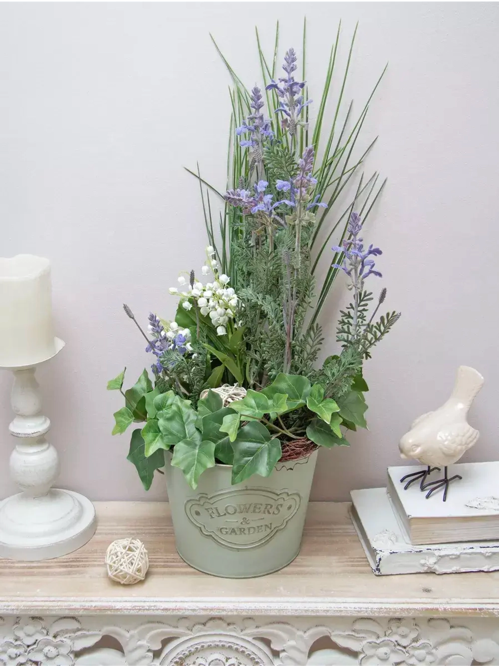 Искусственные цветы для декора в кашпо