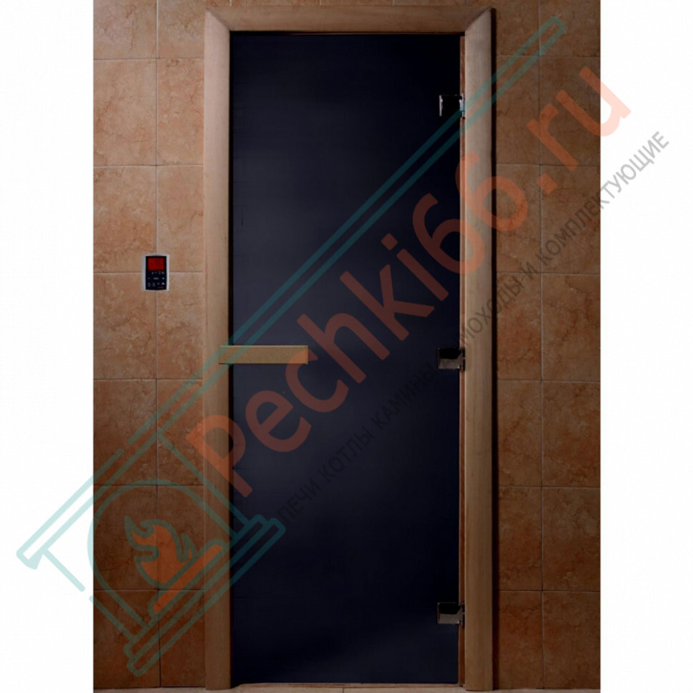 Стеклянная дверь для бани черный жемчуг матовая 1900х700 (DoorWood) в Кирове