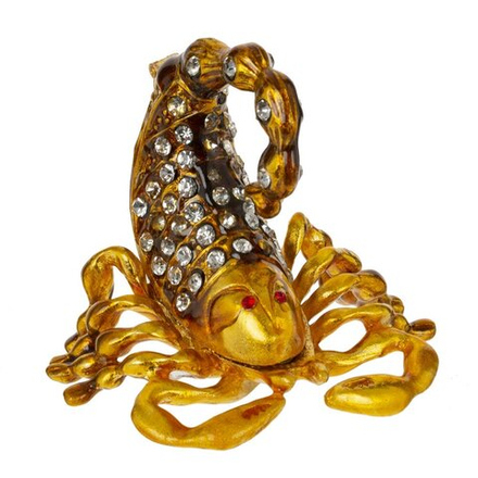 GAEM Шкатулка "Скорпион", L6,5 W5 H5,5 см