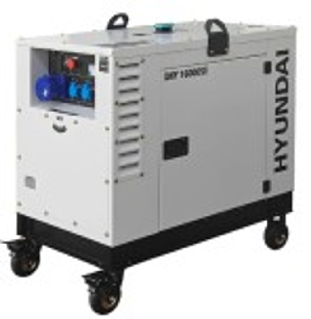 Электростанция дизельная с воздушным охлаждением HYUNDAI DHY 16000SE в кожухе