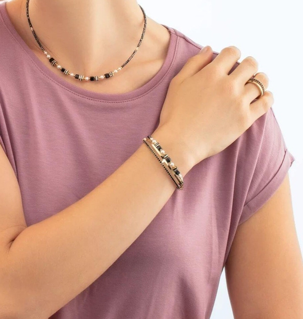 Кольцо Coeur de Lion Black-Gold 0136/40-1316 54 размер 17,2