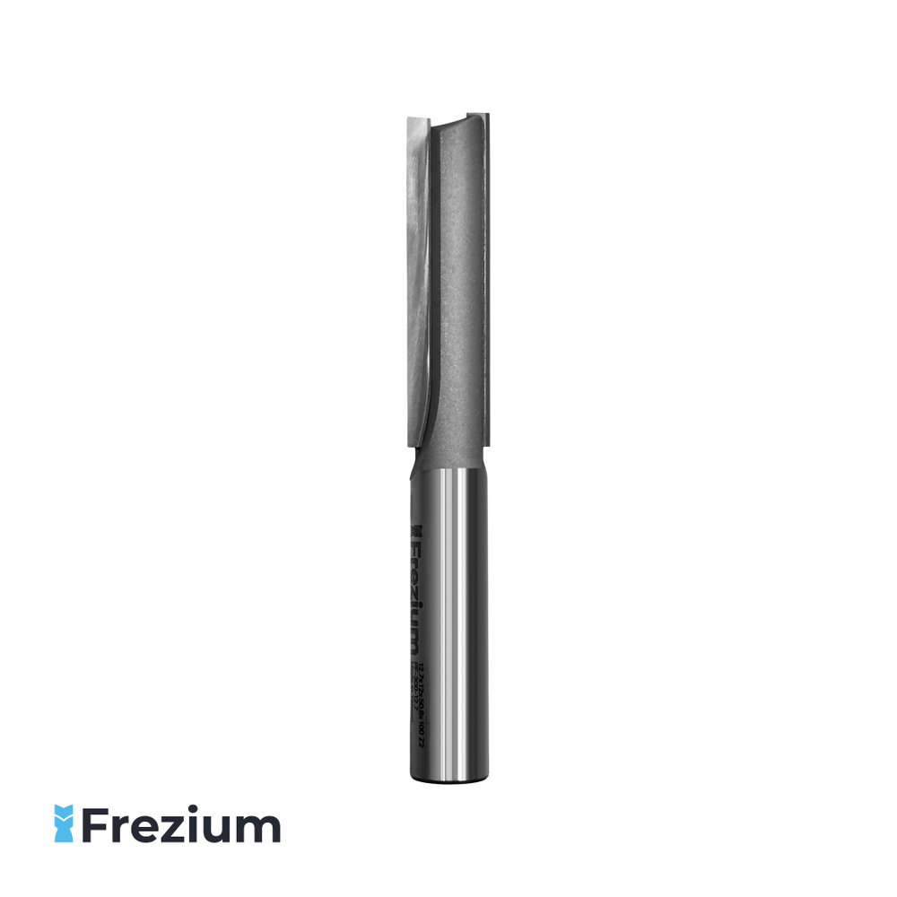 Прямая пазовая фреза по дереву "Frezium" (12.7x12x50.8x100 Z2; PF-300-12.7)