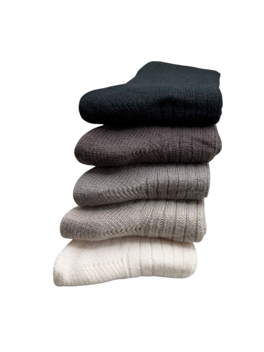 Женские теплые "вязанные" носки из шерсти Мериноса средней длины - 10 пар