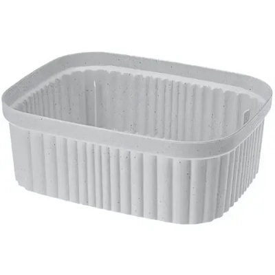 Лоток для хранения «VELVET», светло-серый флэк, 19*15*7см /1,45л