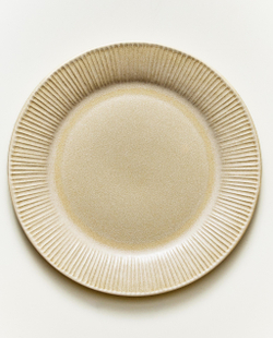 Zara Home тарелка обеденная из каменной керамики, цвет бежевый, 26 см