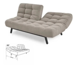 Акция!!!Набор мягкой мебели цвет серый диван+оттоманка+кресло+пуф