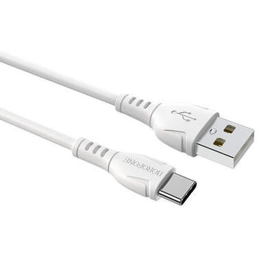 Кабель Borofone BX51 USB-Type-C 3A 1м PVC White