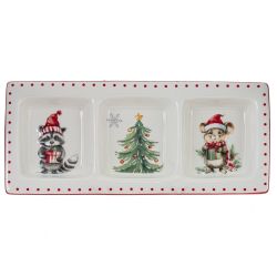 GAEM Менажница "Новогодний подарок", L32 W14 H3 см