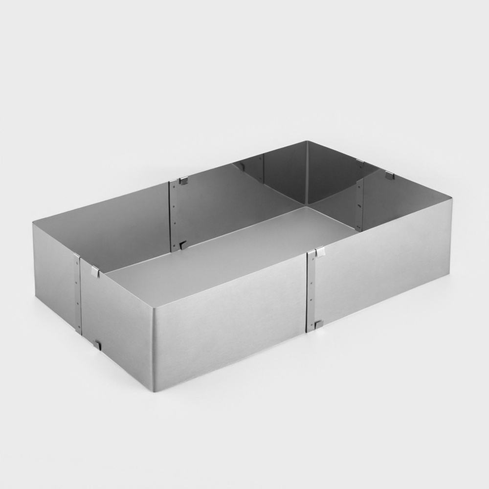 Форма для выпечки с регулировкой размера «Прямоугольная», h=12 см, 15×25 - 27×48 см