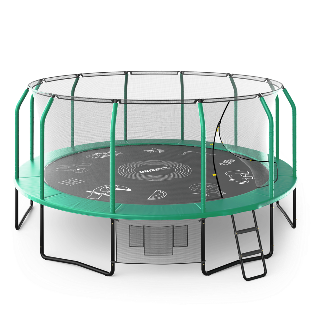 Батут UNIX Line SUPREME GAME 16 ft (Green)