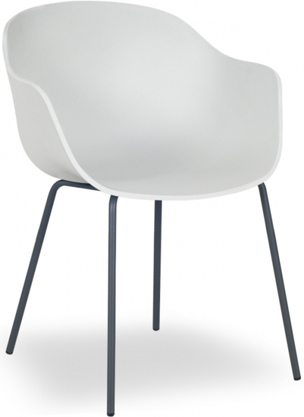 Кресло пластиковое Papatya Globe-K ML, белый