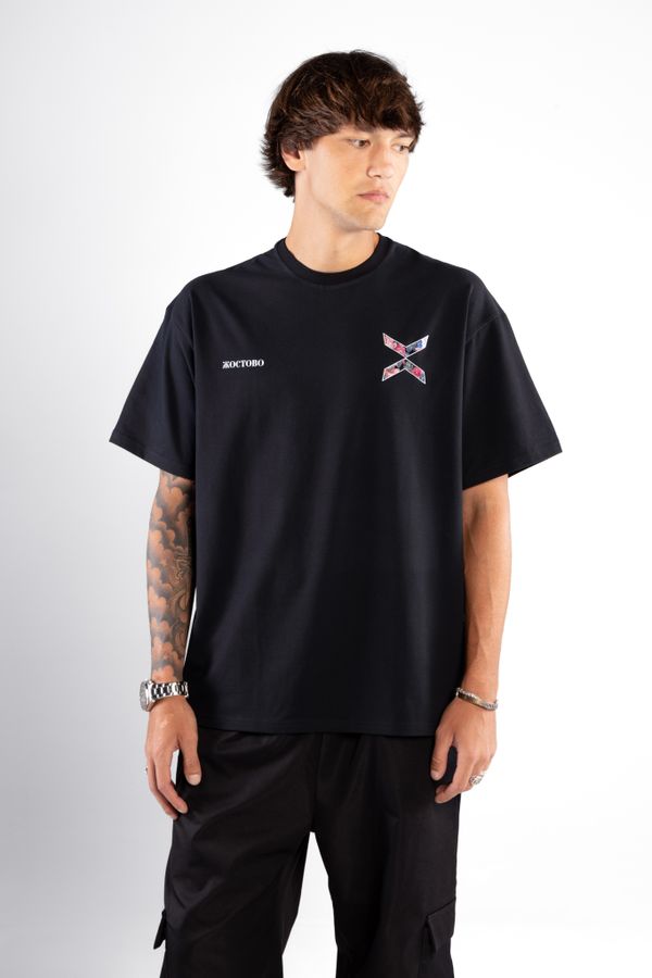 Футболка ФК10 Жостово черная - фото 3