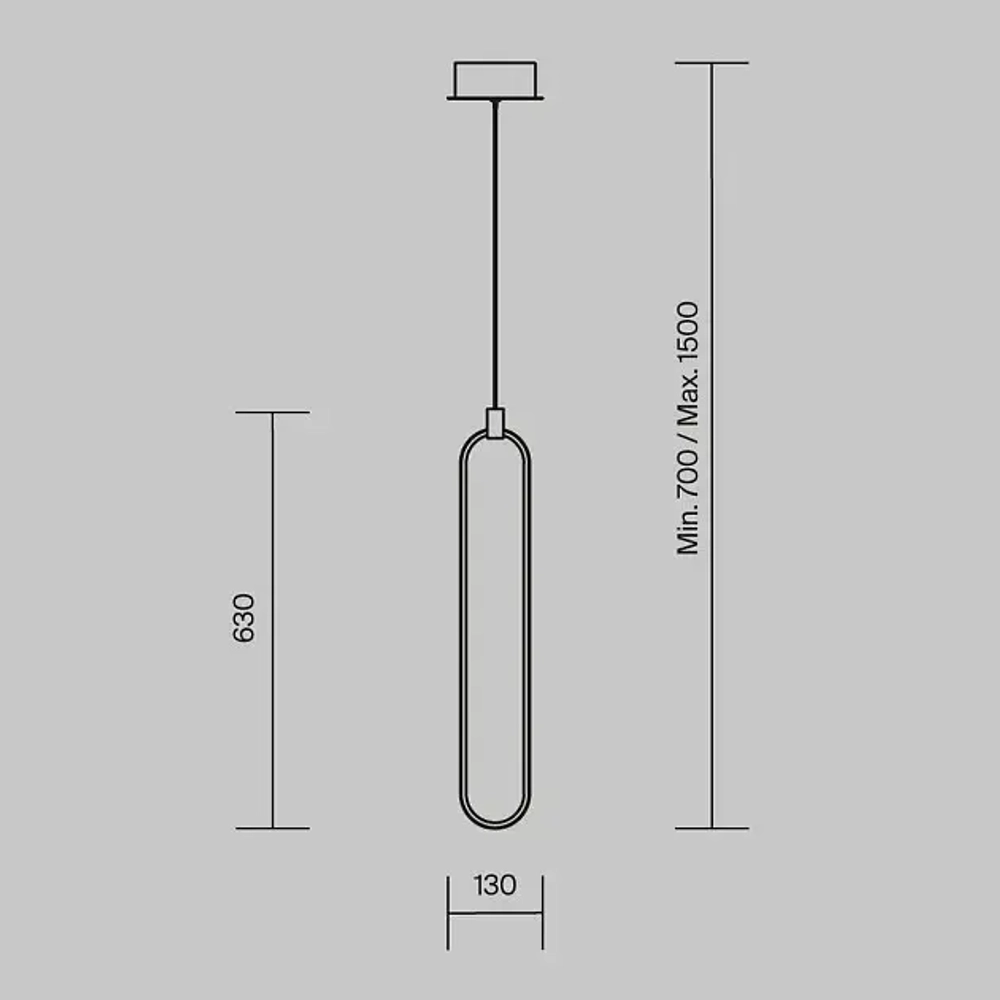 Подвесной светодиодный светильник Maytoni Chain MOD017PL-L13G
