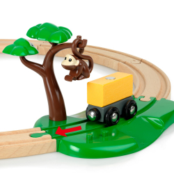 Brio - World Деревянный железнодорожный набор Safari 33720