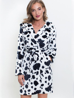 Халат с принтом далматинец (Размер: L) (Цвет: белый)