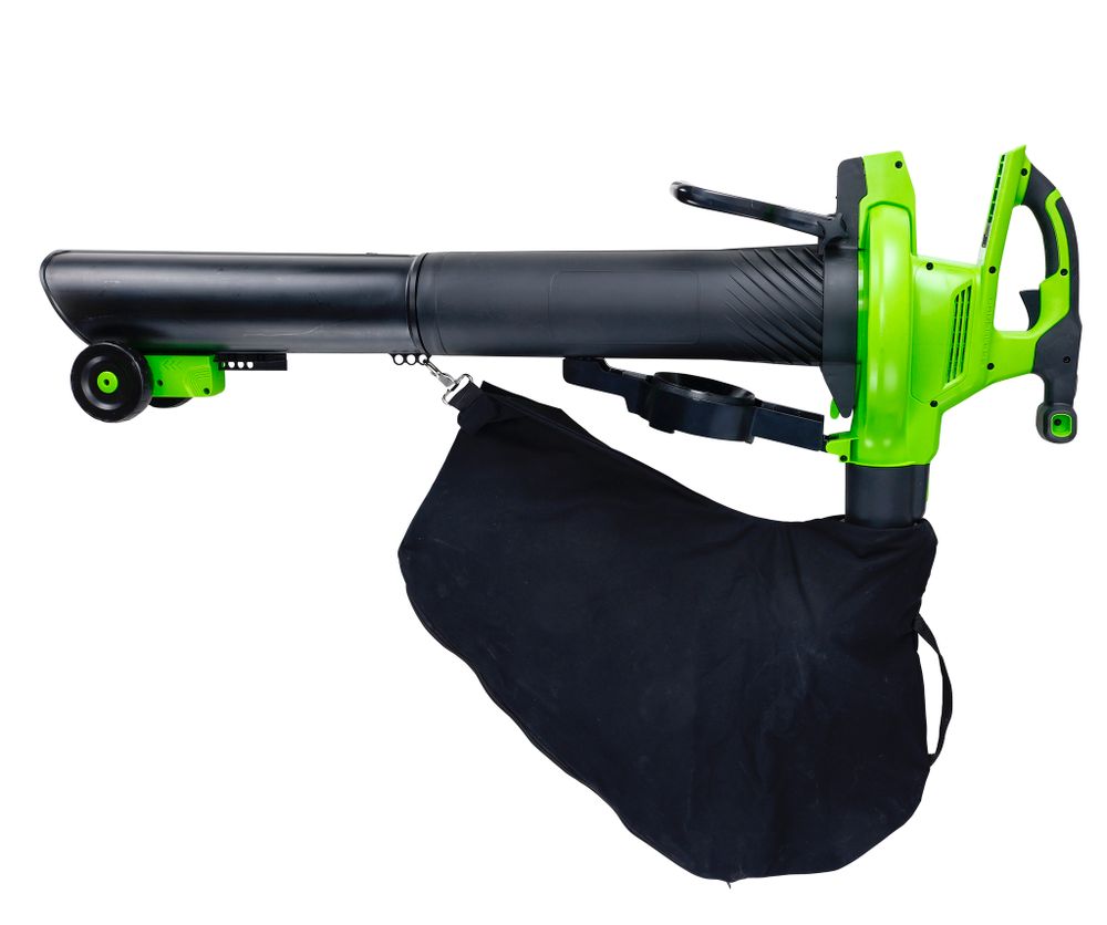 Аккумуляторный воздуходув пылесос Greenworks GD40BVK8, (2406907UH) ,40v, АКБ 8 А·ч и ЗУ